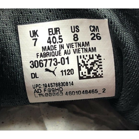 Puma PL RS-Fast Porsche Legacy 911 Shoes Sneakers Mens 8 Low Top Black 306773-01 - Picture 9 of 14